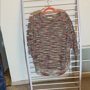 Women’s XL multicolor 3/4 sleeve knit tunic